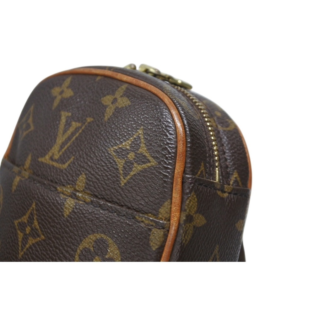 LOUIS VUITTON Monogram Leather Brown Pochette Ganju Body Bag Brown - Picture 5 of 9